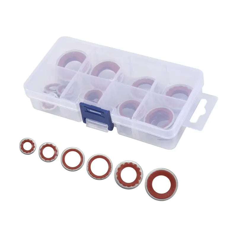 60-Pc A/C Compressor Gasket & Seal Washer Kit – 6 Sizes