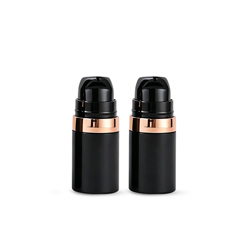 Plastic Pump Bottle Vacuum Pump Bottle Travel Bottling Container Black Lightproof Airless Spray Bottle Lotion 15ml 30ml 50ml Peaceful Pleasures Health and Wellness B-Lotion-5ml-2pcss