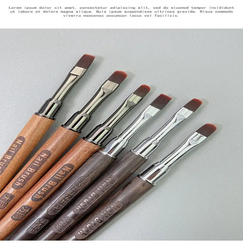 Wood Gel Painting Brush Nail Construct Acrylic Brush For Manicure DIY Builder Tool Brush Pen Professional Gel False Tip Pen Peaceful Pleasures Health and Wellness