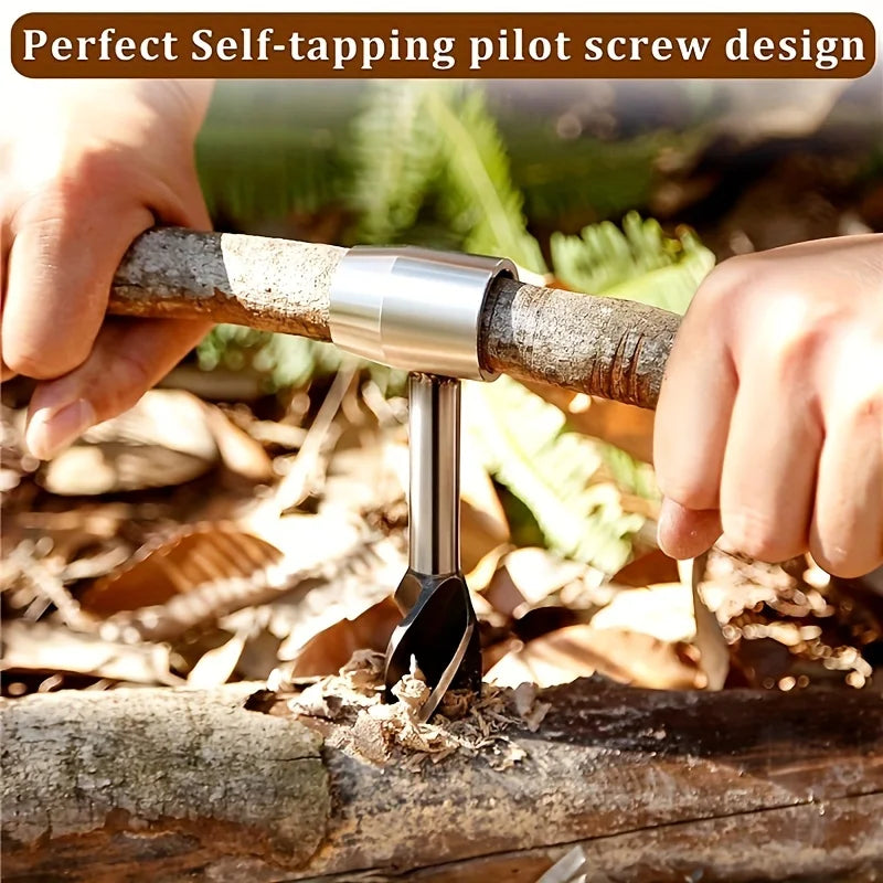 Survival Tools Bushcraft Hand Auger Scotch Eye Large Wood Pegs Drill