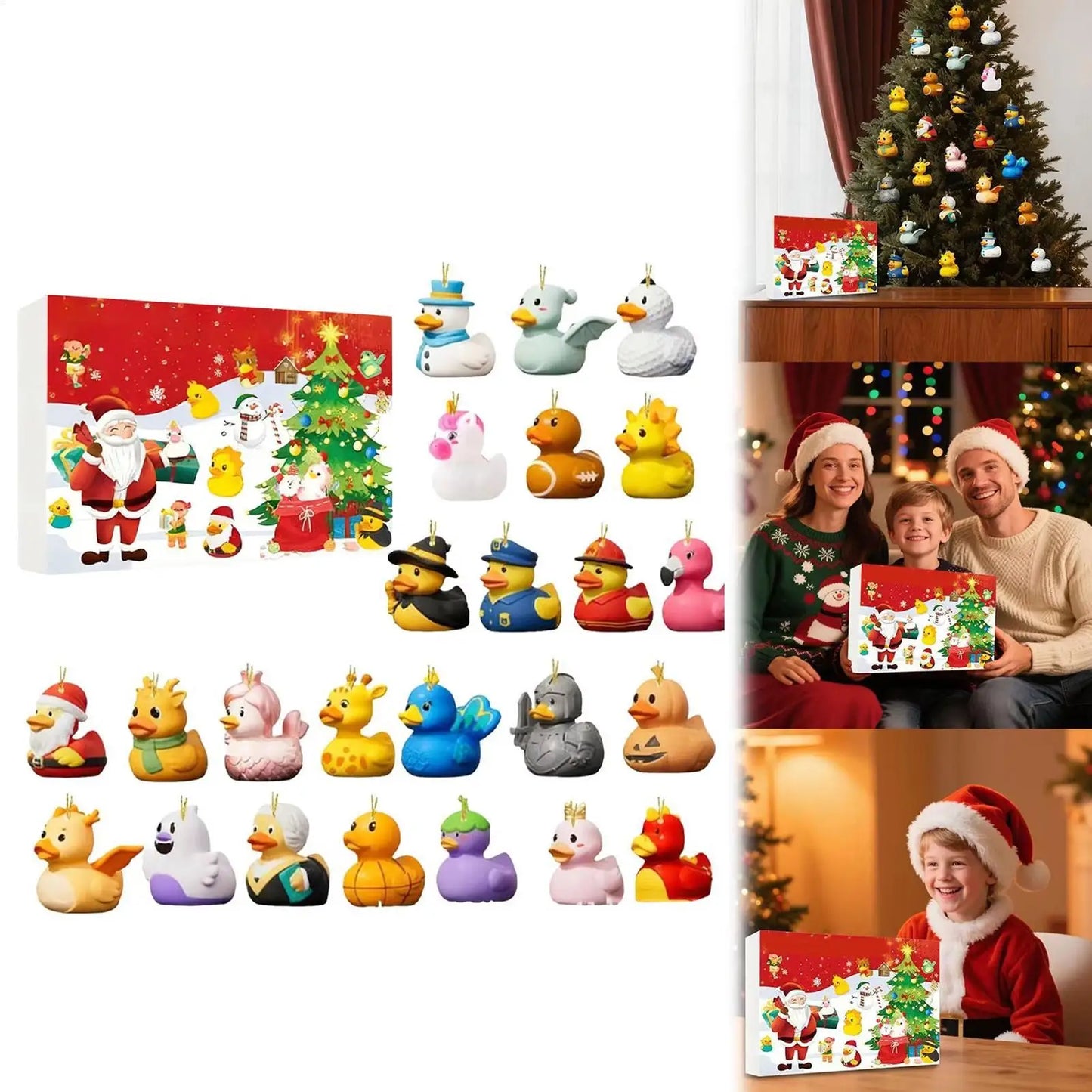 Duck Advent Calendar Christmas Ornament | 24-Day Countdown