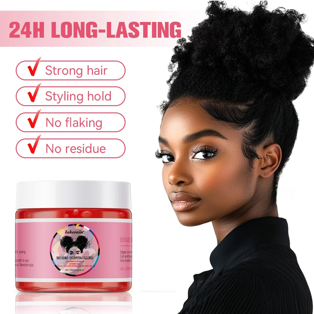 Strong Edge Control Hair Gel Thick Edges Wax Styling Gel Non-Greasy Non-Flaking No White Cast Long Lasting Supports All Hair Typ Peaceful Pleasures Health and Wellness Default Title