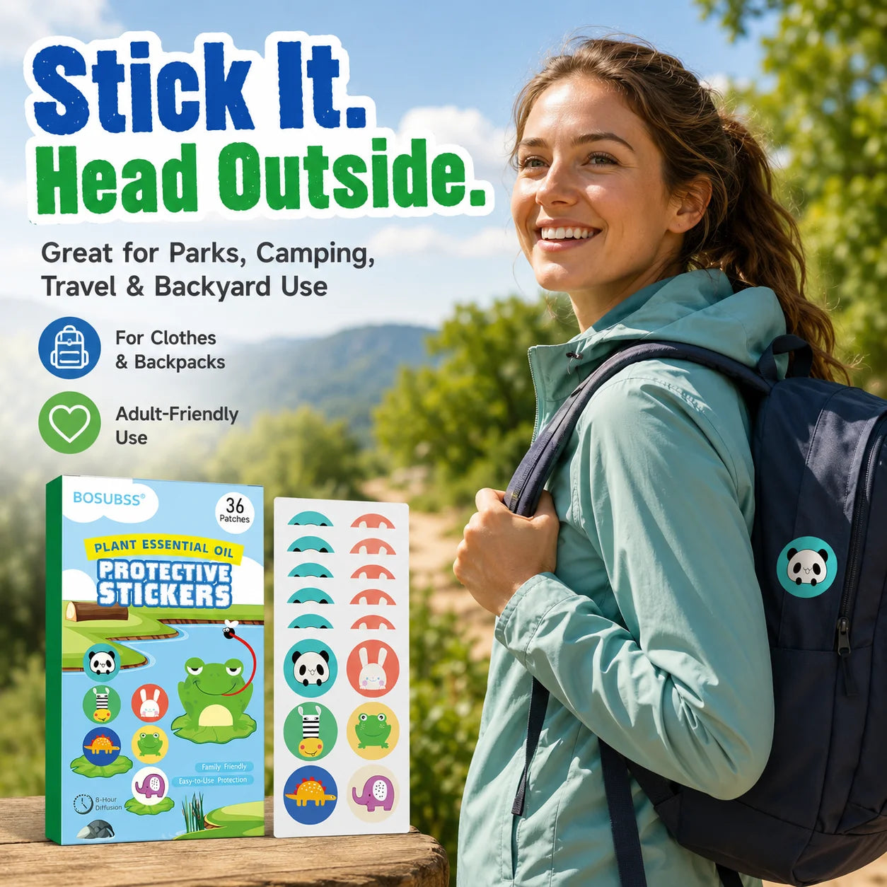 Mosquito Repellent Patches | Essential Oil | Camping & Home