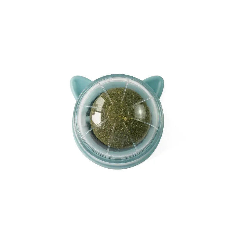 Rotating Catnip Ball Cat Toy – Interactive Lick & Scratch