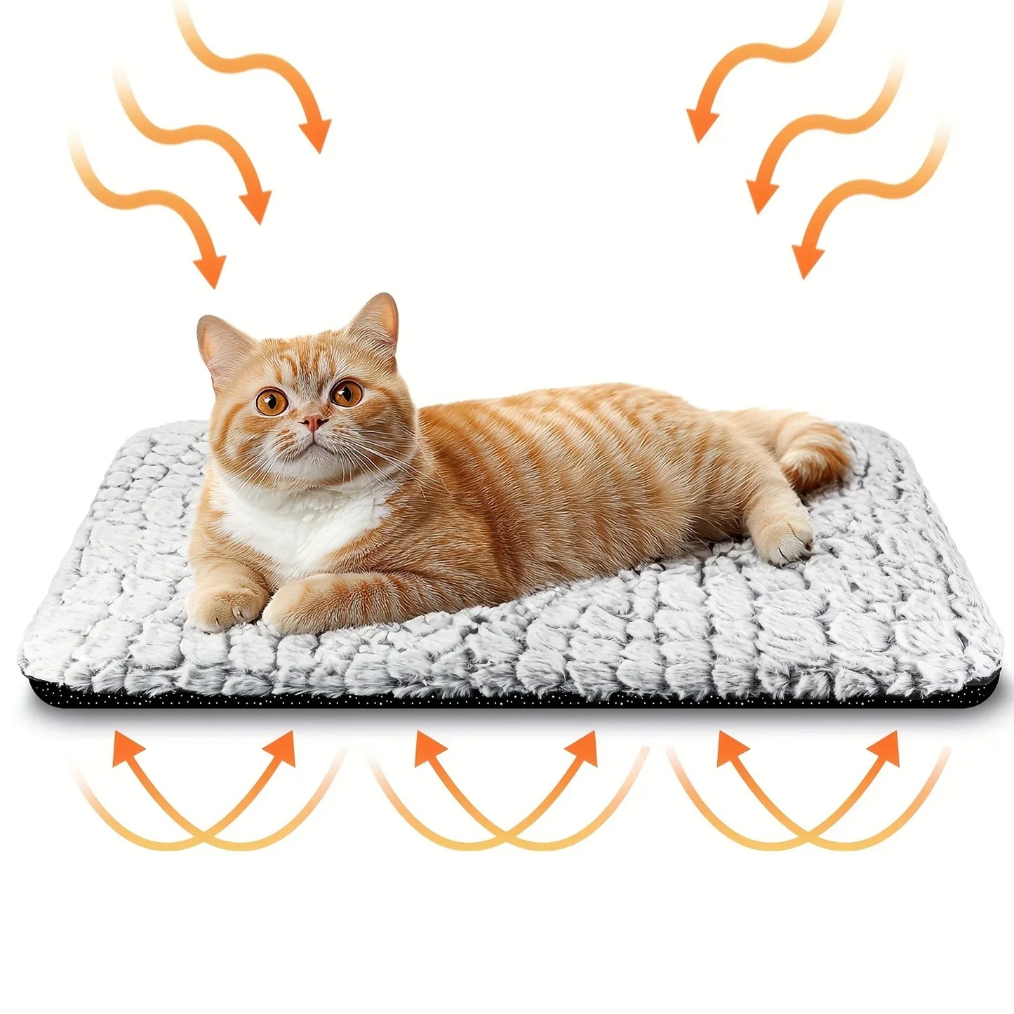Self-Warming Cat Bed | Thermal Pet Mat – No Electricity