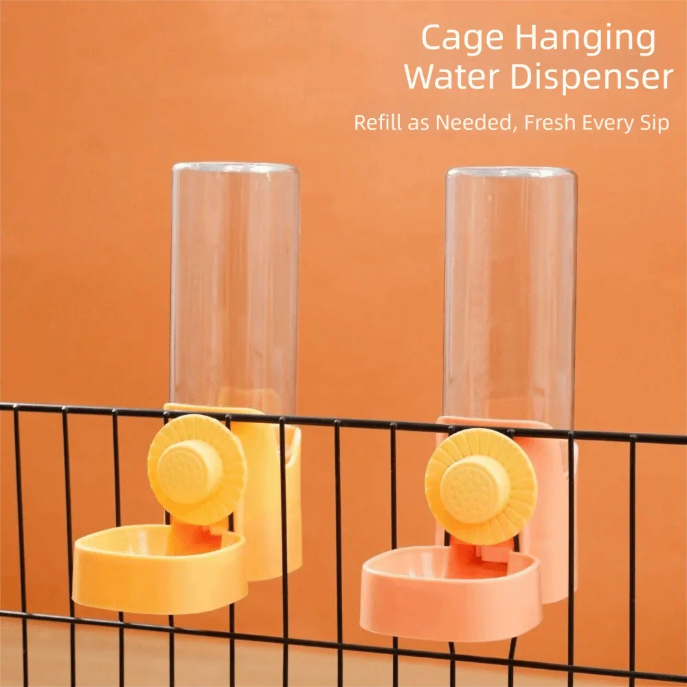 Hanging Pet Water Bottle Anti-Drip Cage Feeder for Small Pets