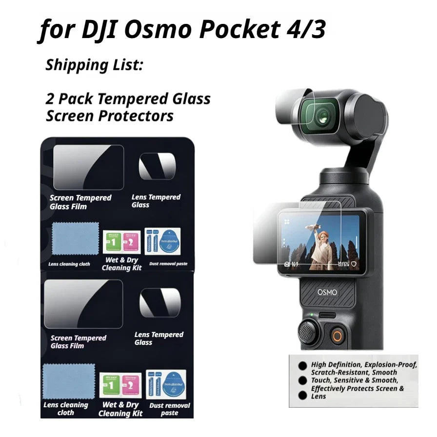 DJI Osmo Pocket 4/3 Accessories Kit – Case, Mount & Tripod