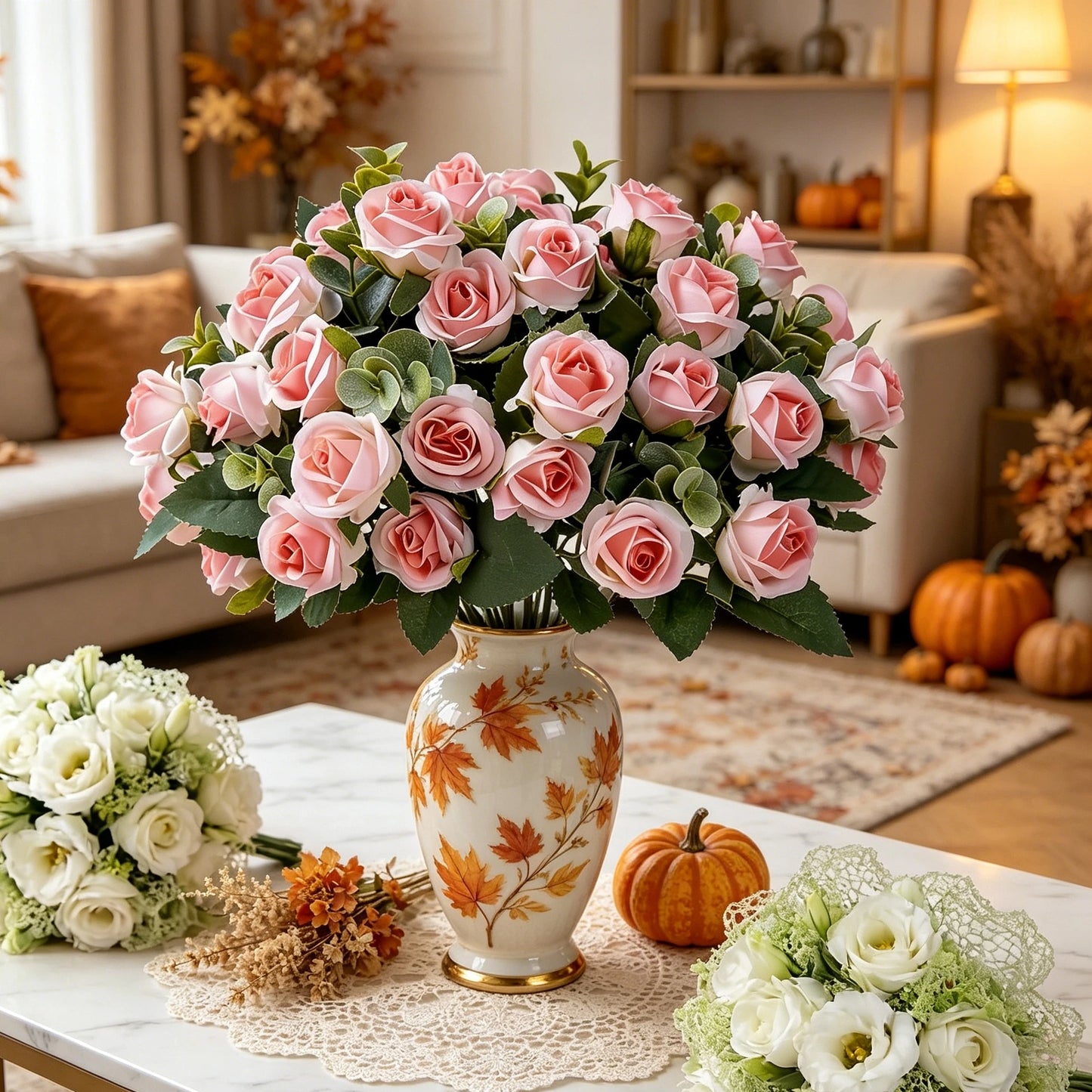 Artificial Silk Rose Bouquet – Wedding & Home Décor