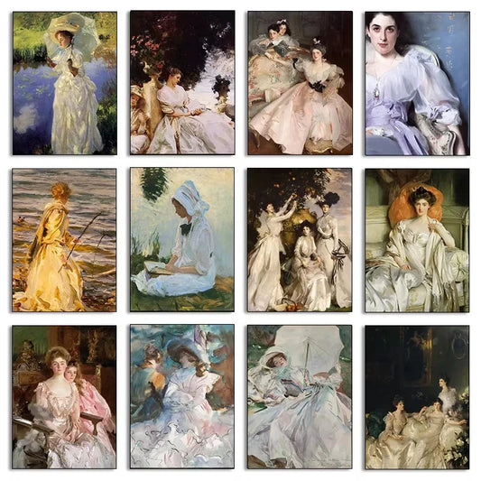 John Singer Sargent Female Portrait Canvas Wall Art Print Canvas Wall Art Print Peaceful Pleasures Health and Wellness