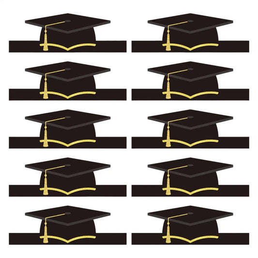 2026 Paper Graduation Hats 10 Pack Cardboard School Graduation Caps Headbands With Tassel for Ceremony Congrats Celebration Peaceful Pleasures Health and Wellness