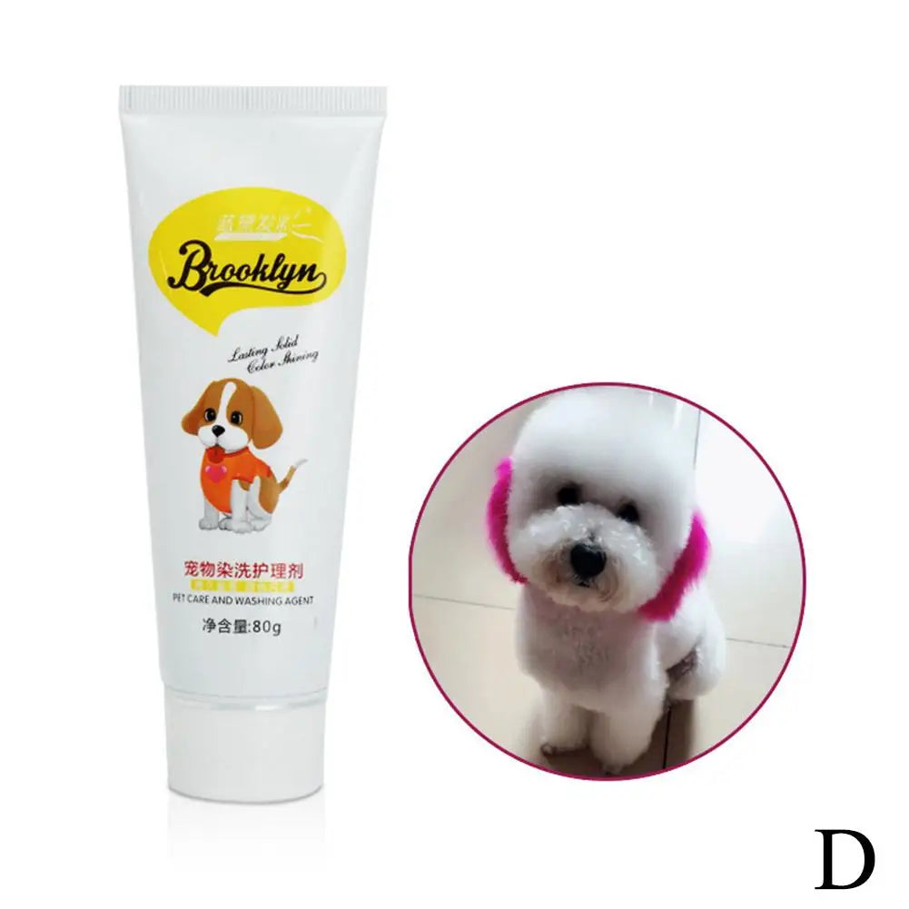 80g Pet Dog Cat Animals Hair Coloring Dyestuffs Dyeing Pigment Agent Supplies Peaceful Pleasures Health and Wellness Lovely Pink