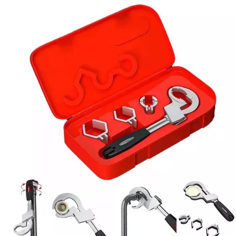 Multifunctional Adjustable Sink Wrench Universal Plumbing Spanner