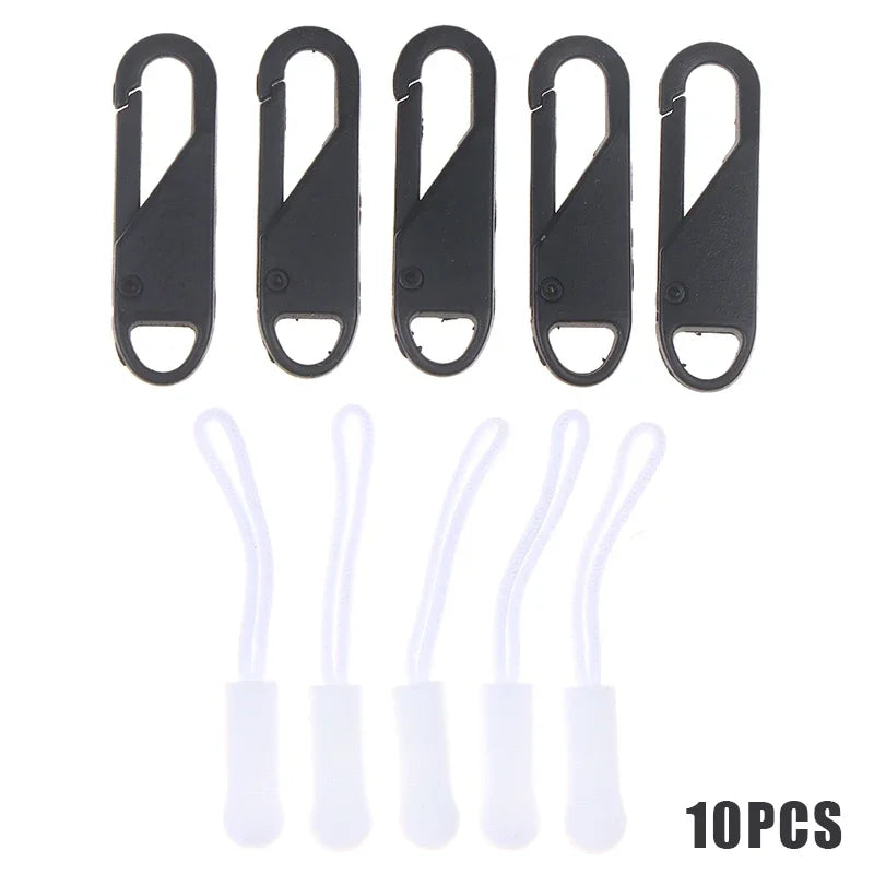Metal Replacement Zipper Pulls & Cord Extenders – 5/10/20 Pack
