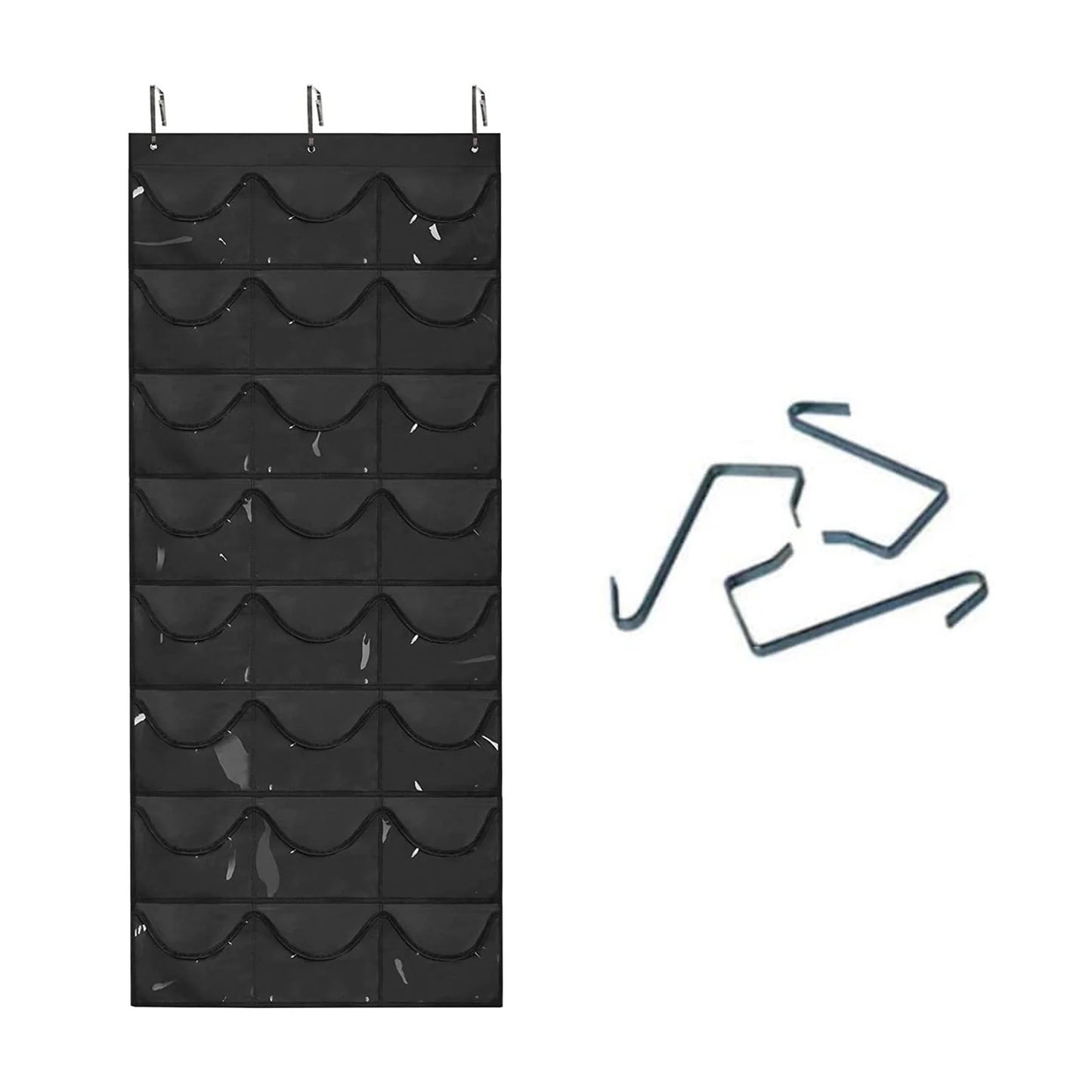 24-Pocket Baseball Cap Organizer – Over-Door Hat Rack Storage