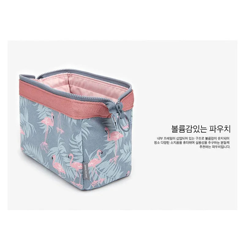 Flamingo Makeup Bag | Waterproof Travel Cosmetic Organizer