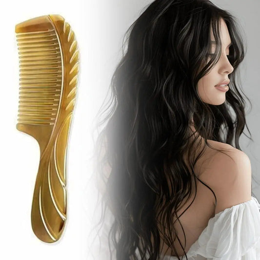 Natural Ox Horn Hair Comb – Anti-Static Fine Tooth & Scalp Massage Hair Comb Oasis Select
