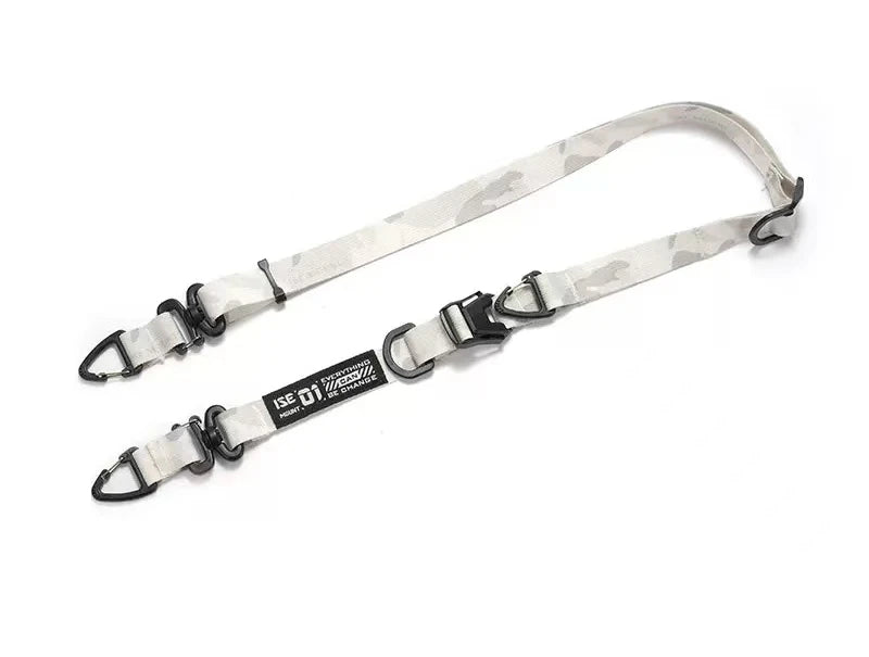 1pcs Outdoor multifunctional diagonal hanging rope with adjustable length expandable single shoulder crossbody backpack strap Peaceful Pleasures Health and Wellness Snow camouflage