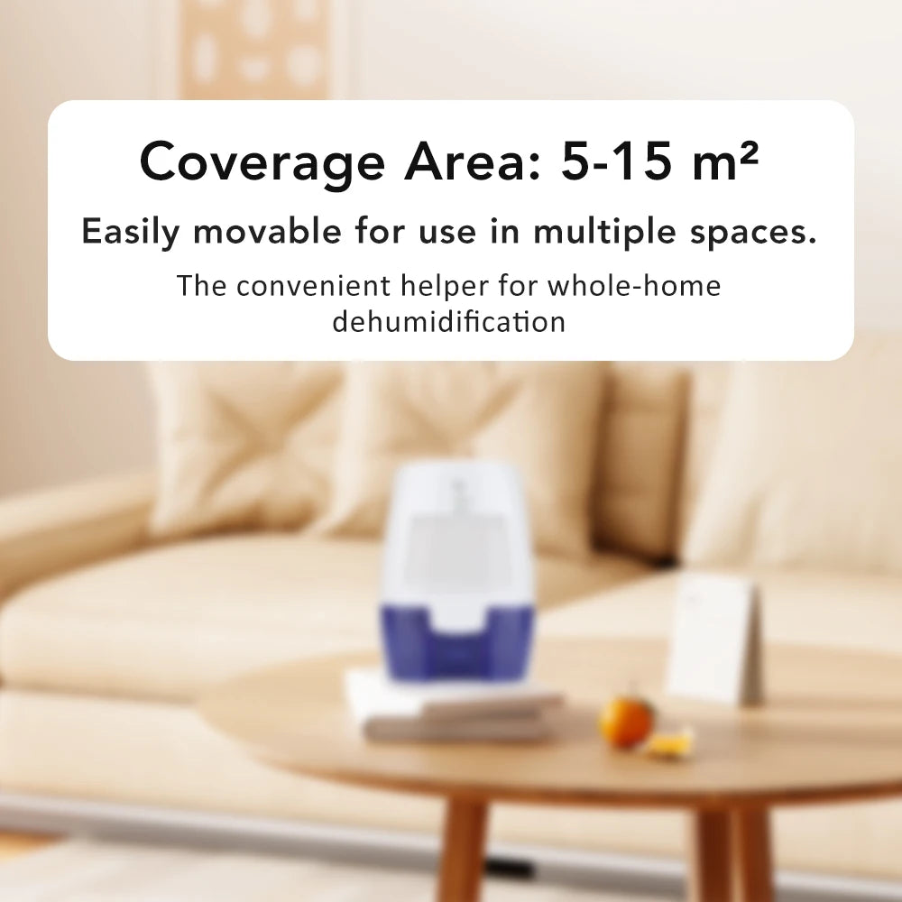 USB Powered Portable Dehumidifier Home Moisture Absorber for Bathroom Closet 500ml Mini Dehumidifier Prevent Mold Mildew & Odor Peaceful Pleasures Health and Wellness