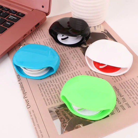 Automatic Closing Phone Line Cable Clip Wire Holder Cable Clamp Earphone Wrap Cable Organizer Wire Winder Cable Winder Peaceful Pleasures Health and Wellness