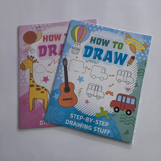 How Draw Animal Cartoon Sketch Book Kids Fun Doodles Coloring Early Peaceful Pleasures Health and Wellness 2 Books