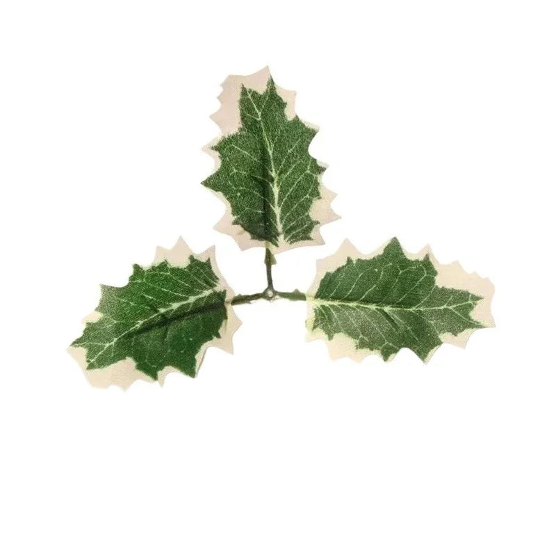 Artificial Christmas Holly Leaves & Red Berries – DIY Wreath Decor