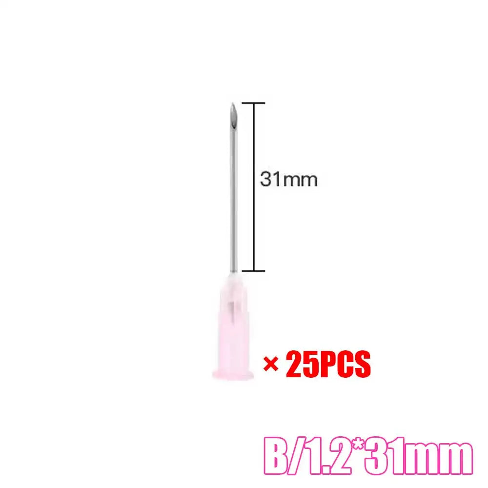25pcs Sterile Disposable Sharp Needles for Hyaluron Pen | Multi-Gauge