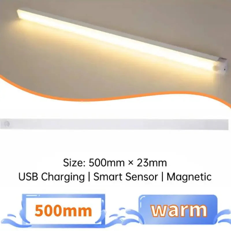 Motion Sensor LED Night Light – USB Rechargeable Cabinet Light