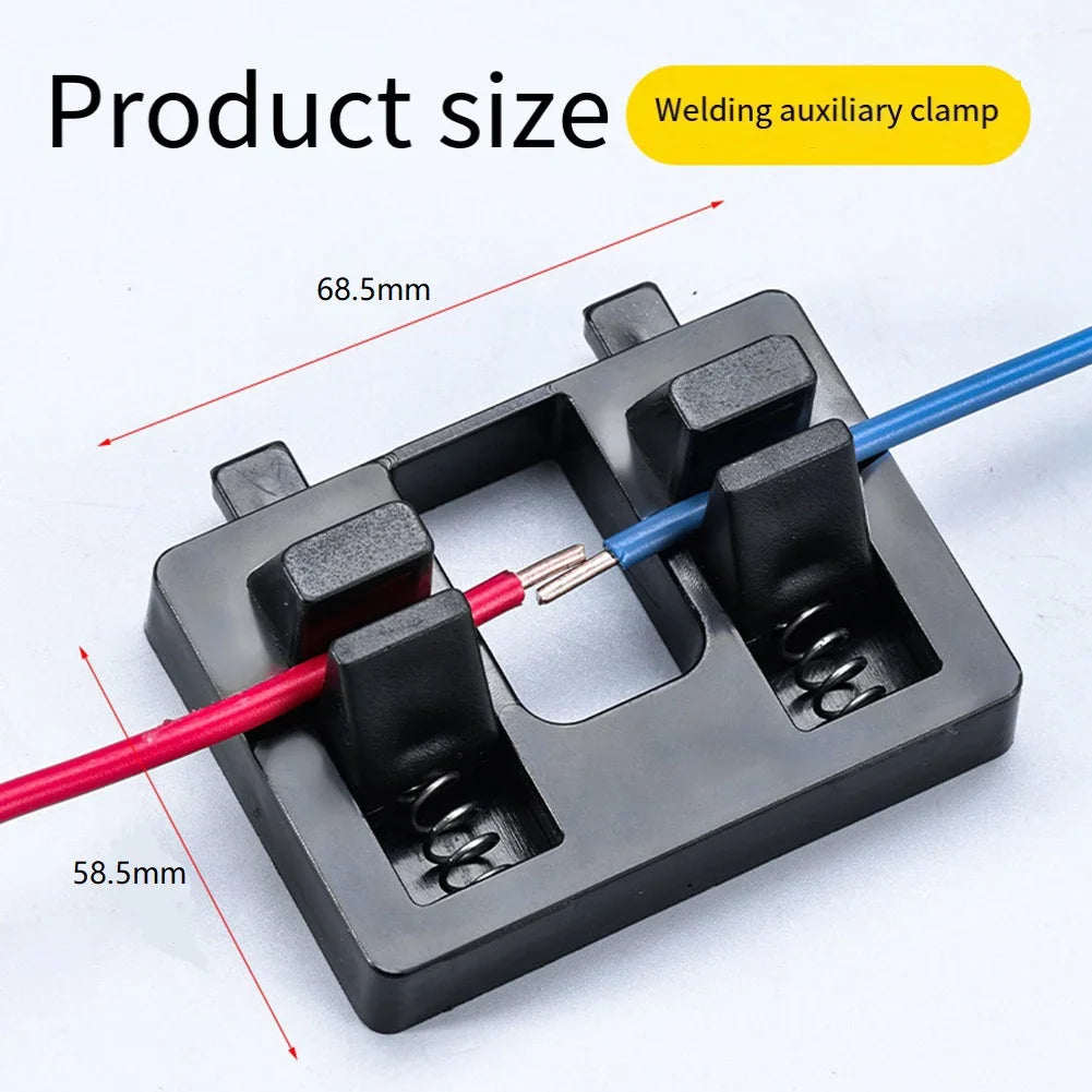 Electric Wire Welding Fixture Dual Spring Holder Home DIY Repair