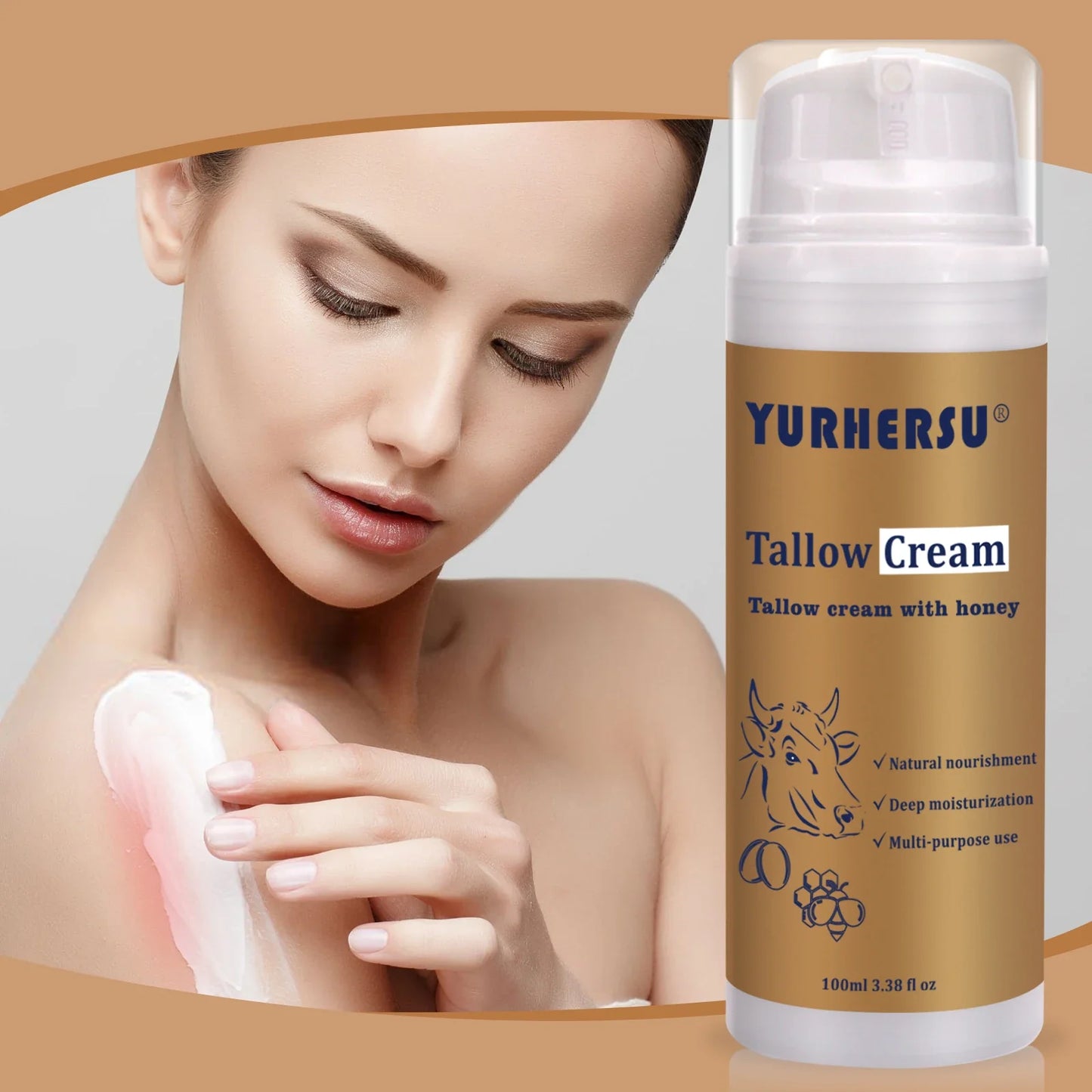 YURHERSU Natural Tallow Essence Face Cream 100ml
