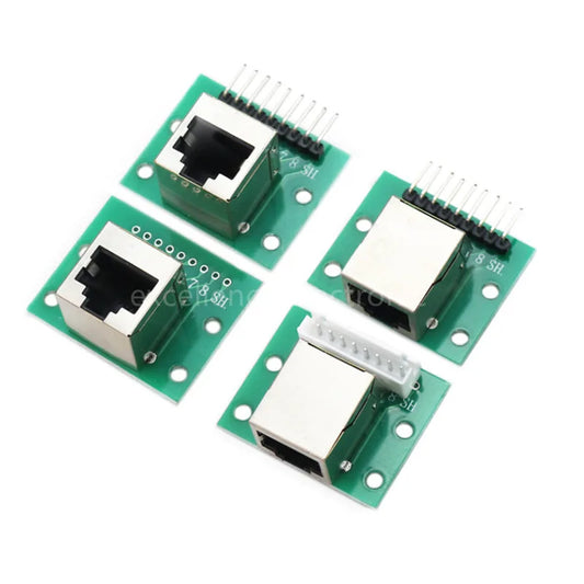 1Pcs RJ45 Adapter Board To XH2.54 Modular Ethernet Connector Adapter Network Interface + Breakout Board + Pin Header Peaceful Pleasures Health and Wellness