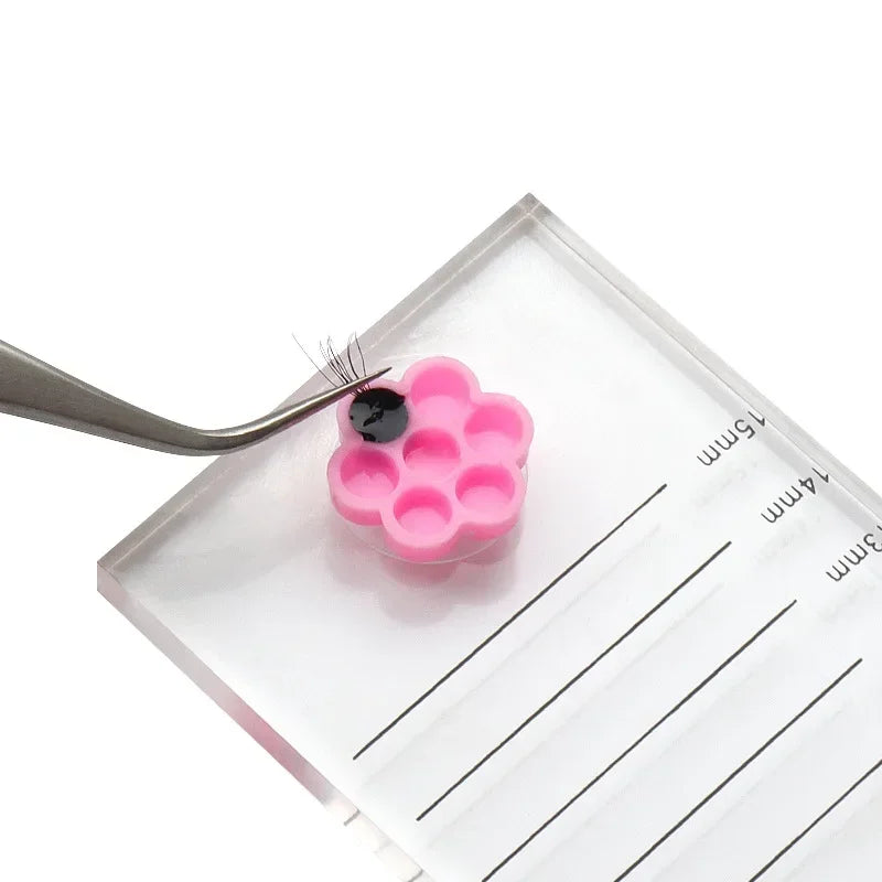 100pc Disposable Eyelash Glue Cups & Tattoo Ink Ring Holders