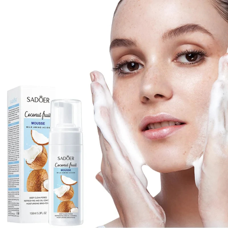Coconut Amino Acid Cleansing Mousse – 150ml Gentle Facial Wash