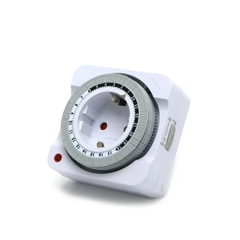 24 Hours Mechanical Cycle Timing Switch Socket EU Plug Smart Countdown Auto Power-off Indoor Timer Peaceful Pleasures Health and Wellness