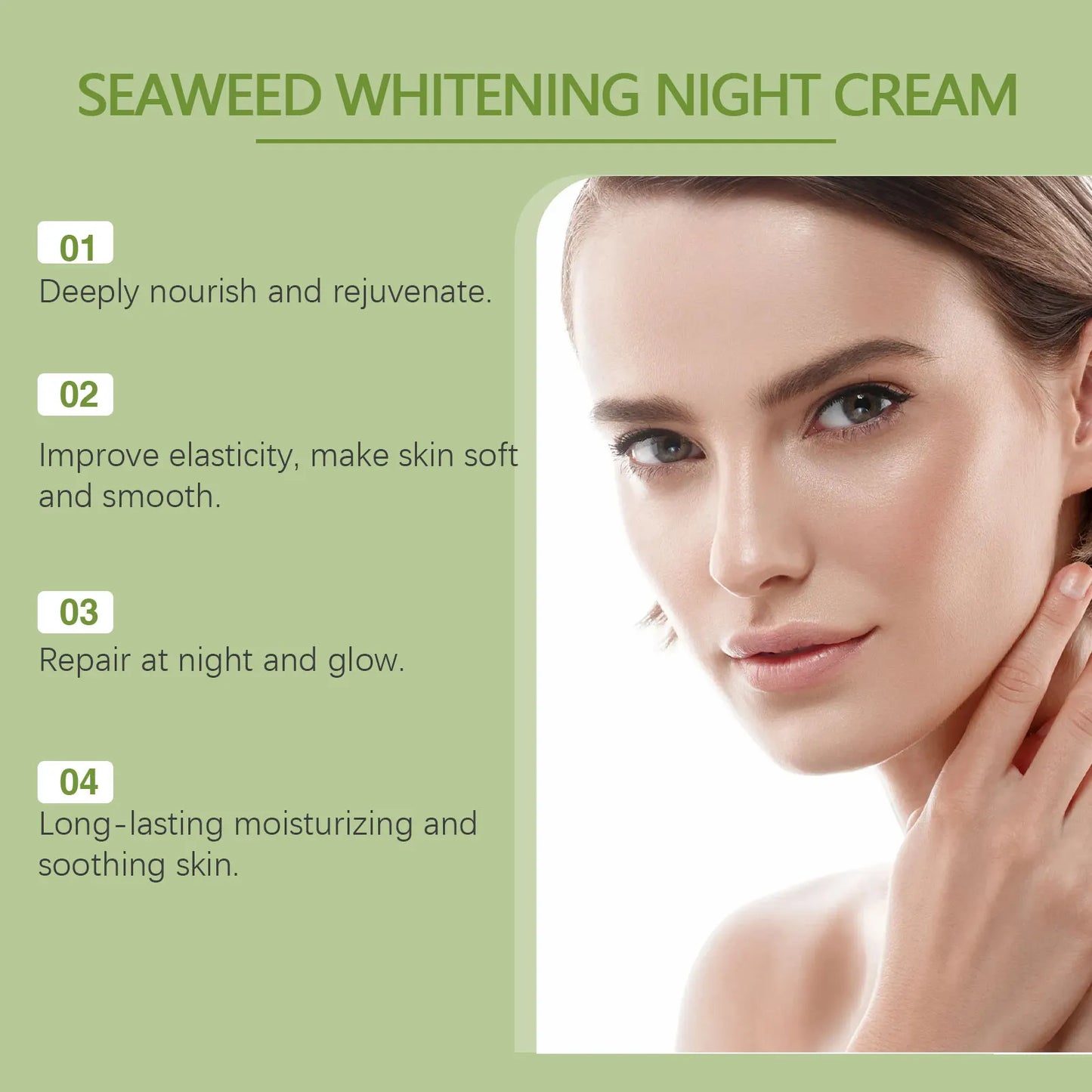 Ouhoe Seaweed Night Cream – Brightening & Moisturizing 30g