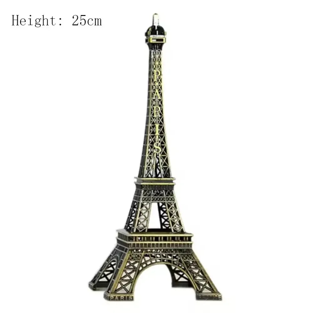 Bronze Metal Eiffel Tower Model Statue – 7 Sizes with Gift Box
