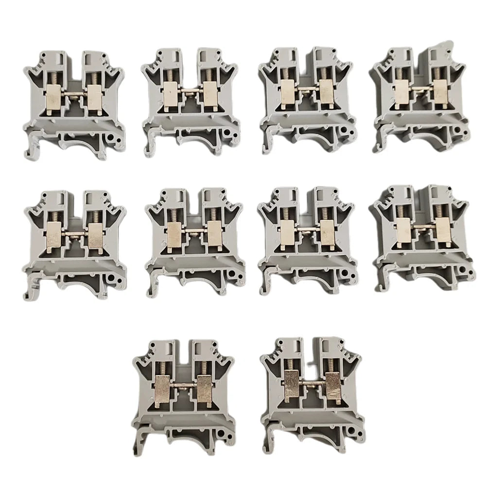 10pcs/lot UK6N UK 6N Screw Feed-through Wire Connector UK 6mm² Universal Plug Multi-Color Electrical DIN Rail Terminal Block Peaceful Pleasures Health and Wellness