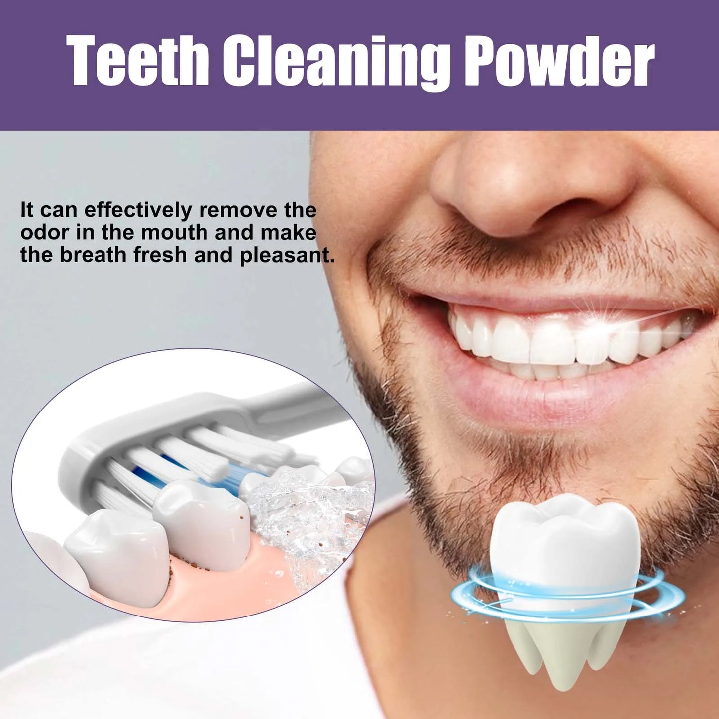 Purple Tooth Cleaning Powder – Whiten, Freshen & Clean