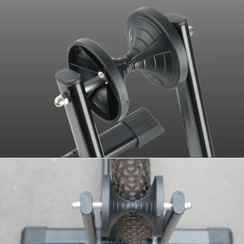 Folding Bike Parking & Repair Stand | Portable Mountain Bike Bike Repair Stand Peaceful Pleasures Health and Wellness