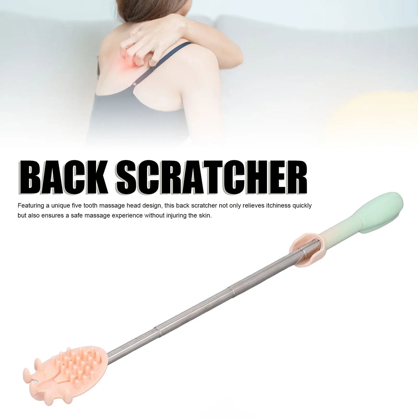 Electric Back Scratcher Extendable Effective Itch Relief Body Scratch