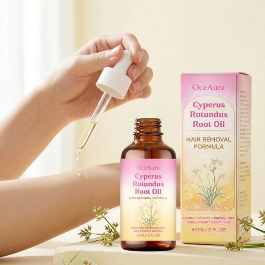 Cyperus Rotundus Root Hair Removal Oil Relieve Redness Smoothing Soothing Moisturizing Hair Growth Inhibitor Body Depilatory Oil Peaceful Pleasures Health and Wellness