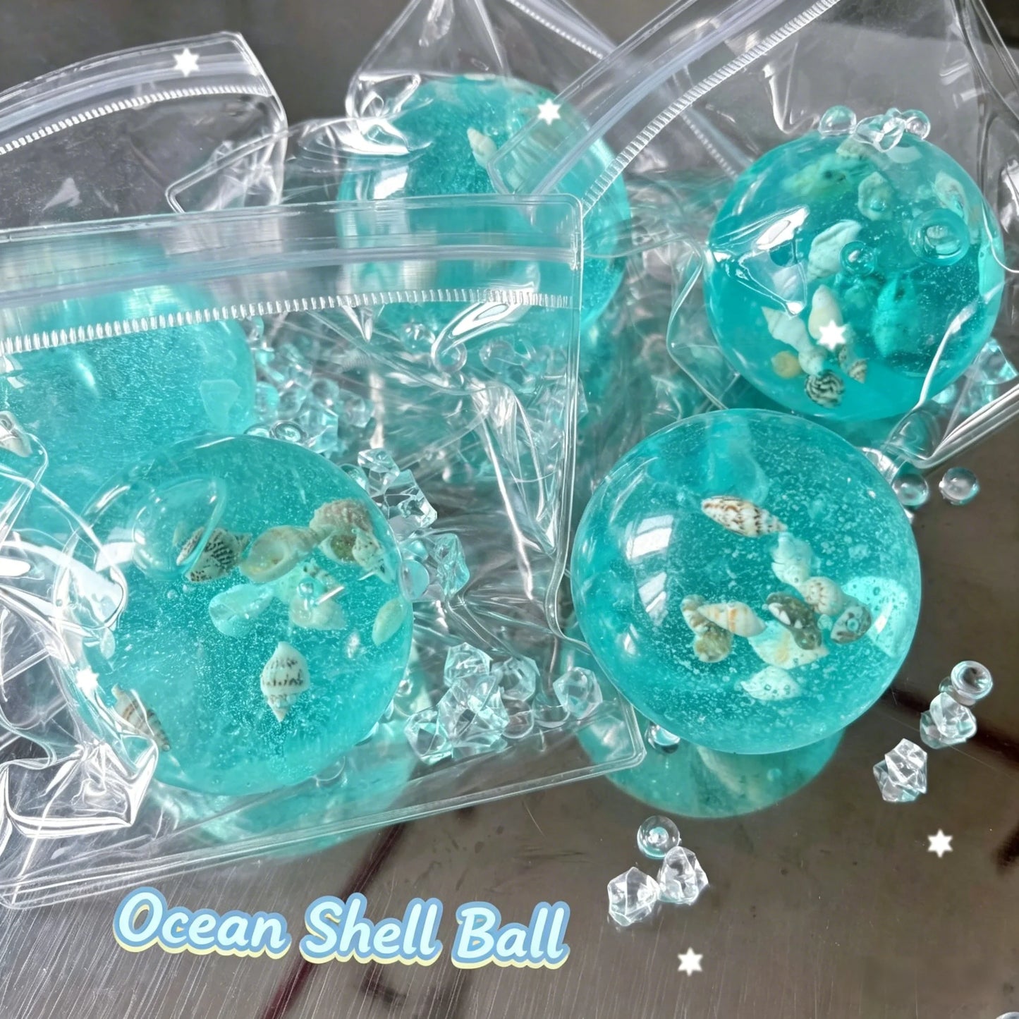 Adult Squishy Ocean Stress Balls Autism Sensory Toys For Stress And Anxiety Relief Maltose Water Ball Fidget Toys Bulk Gift Peaceful Pleasures Health and Wellness