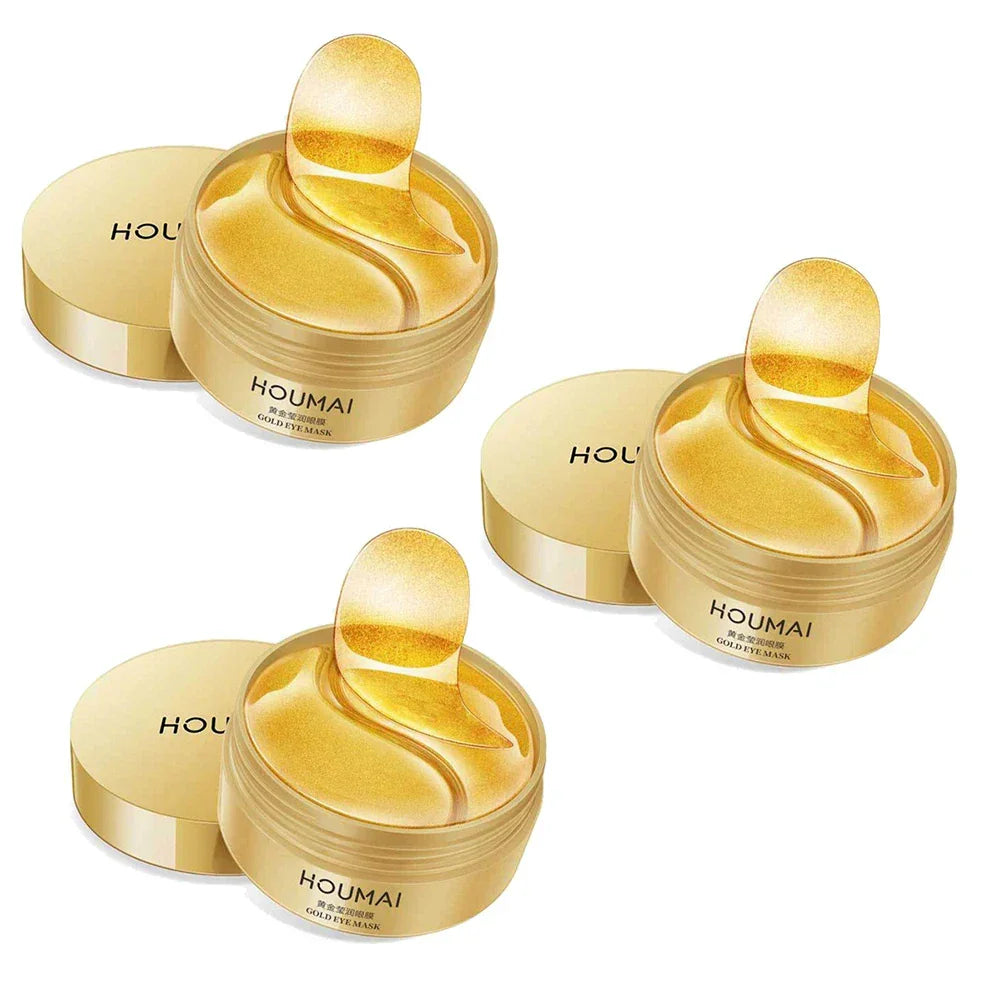 24K Gold Eye Gel Pads – Collagen & Hyaluronic Acid Eye Mask Eye Care Peaceful Pleasures Health and Wellness 3 BOXES