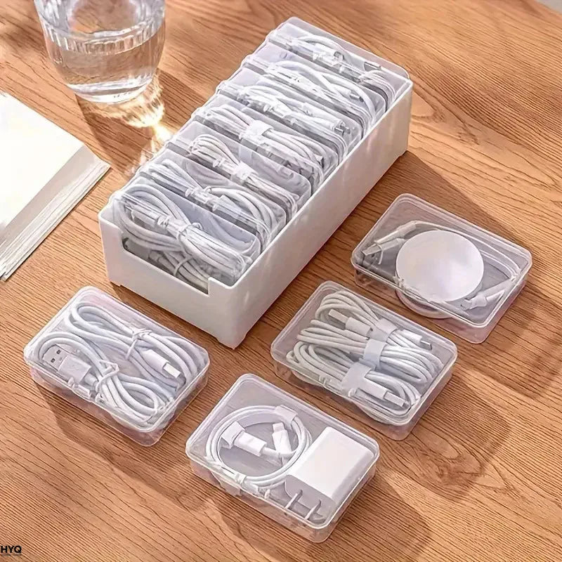 Cable Organizer Durable Plastic Storage Box Daily Office Supplies