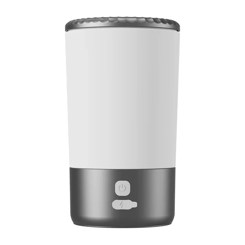 Automatic Electric Pet Paw Cleaner Portable Low Noise Waterproof Cup for Small and Medium Pets Peaceful Pleasures Health and Wellness Black-White