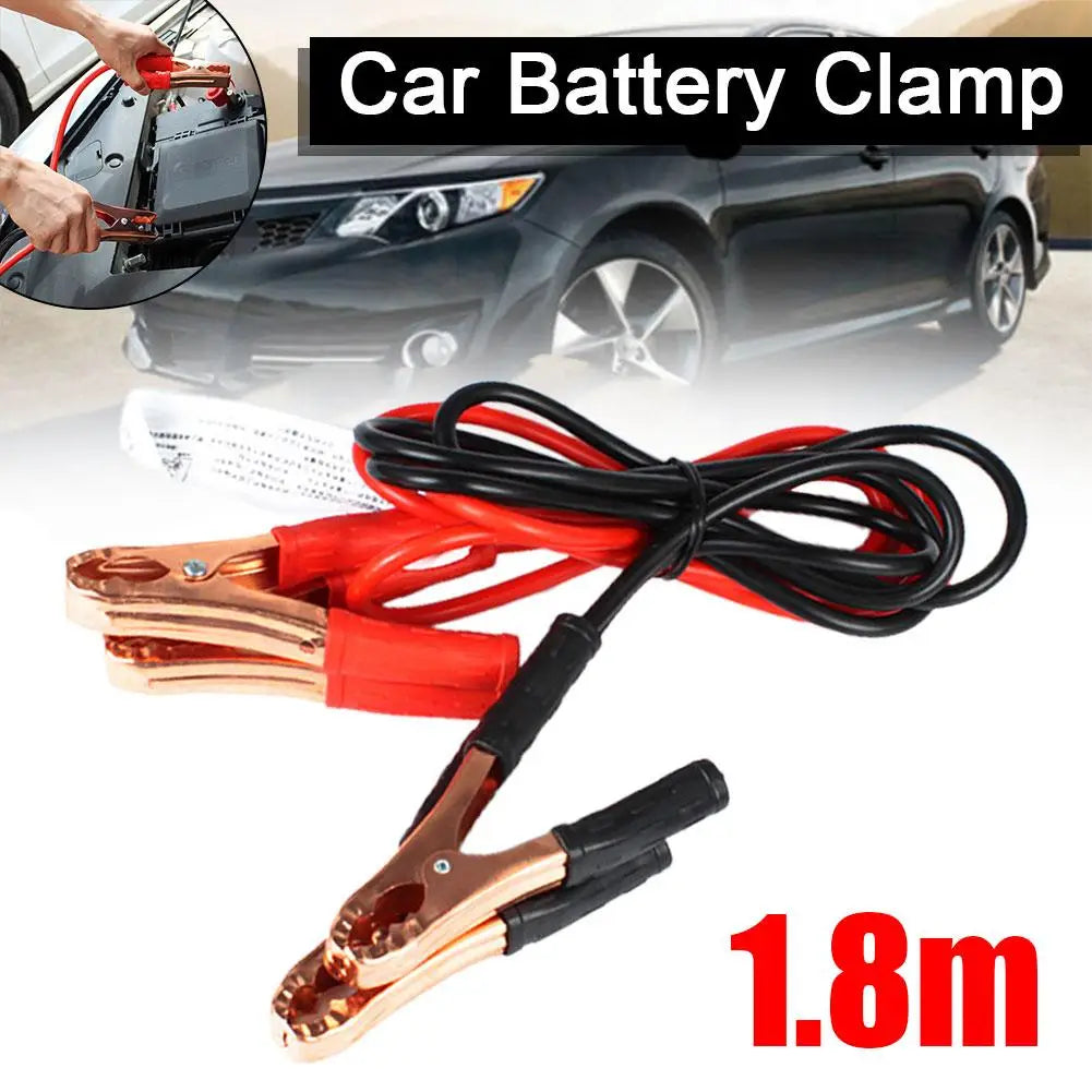 Car Battery Clip Battery Jump Cable 480G Alligator Clip Battery Cord Emergency Jump Starter Car With Firewire 500A Cable Clamps Peaceful Pleasures Health and Wellness