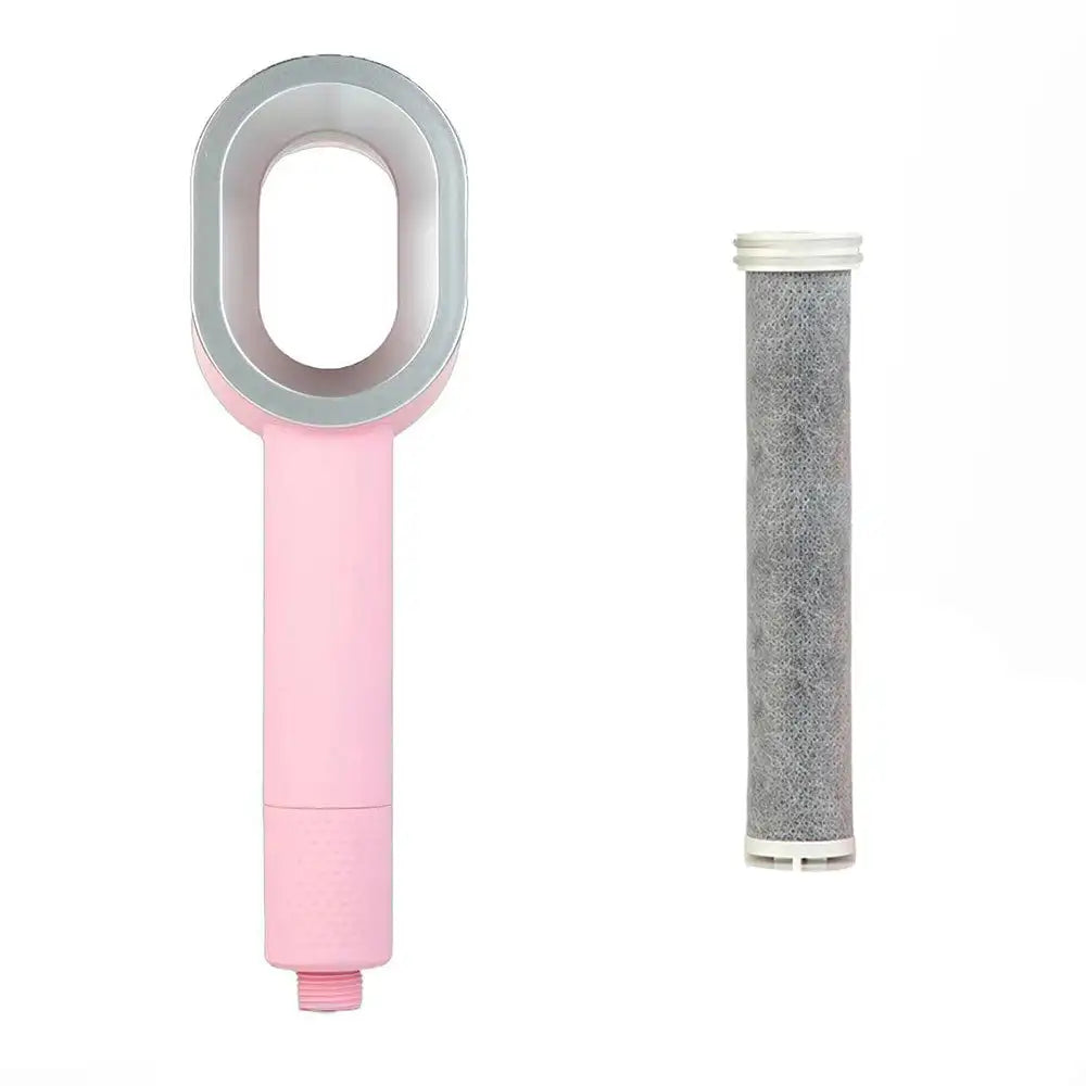 Filter Shower Head High Pressure Beauty Rain Faucet Showerhead Filtration Purification Bathroom Accessories Filtered Water Peaceful Pleasures Health and Wellness Pink