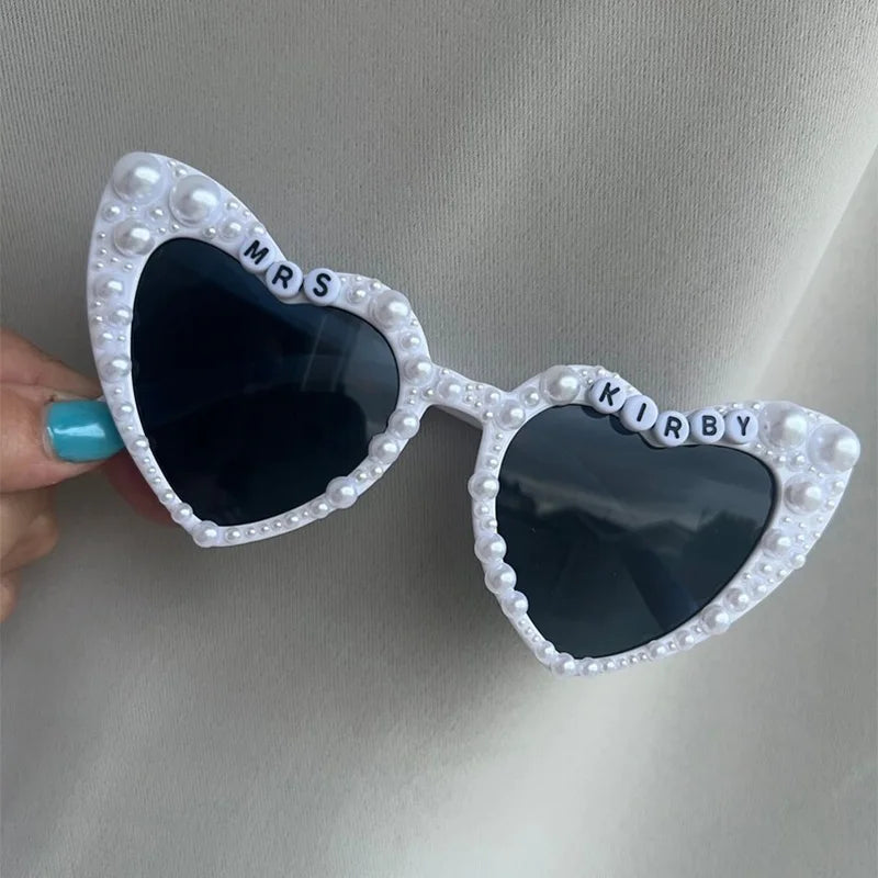 Personalized Bride to Be Sunglasses | Bachelorette Party Gift Bridal Party Sunglasses Peaceful Pleasures Health and Wellness