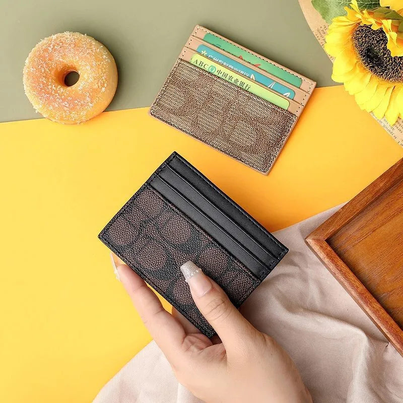 Women's PU Leather Card Holder Wallet | Slim Mini Purse