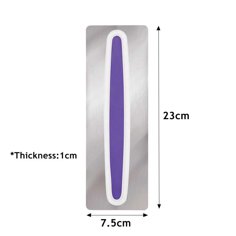 Stainless Steel Cake Scraper & Icing Smoother | Fondant & Buttercream Spatula – Dough Scraper Baking Tool