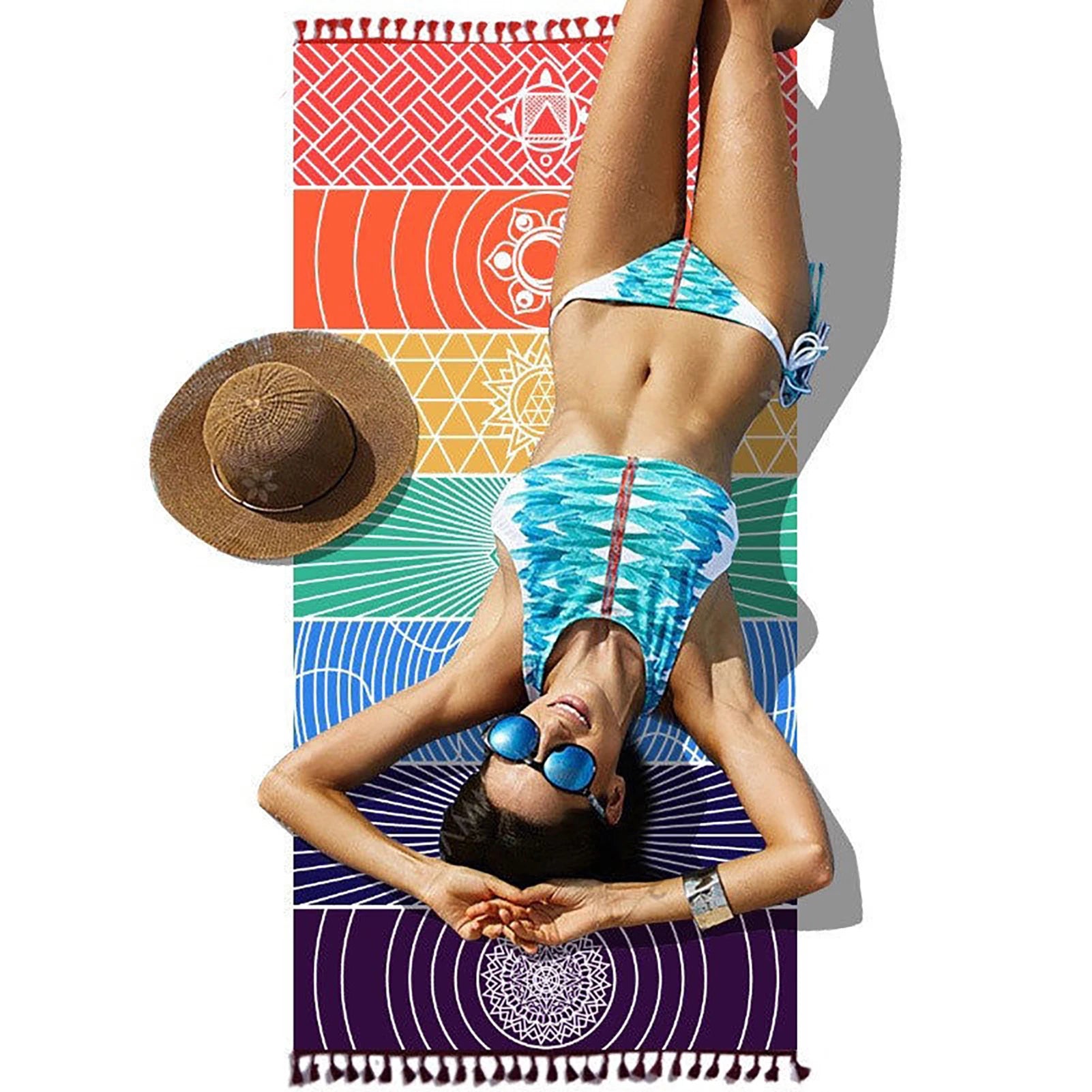 1Pcs/lot New Hot Wall Hanging Bohemian Tapestries with Tassel Homestay Wallcovering Tapestry for Bed Cover Curtain Picnic Mat Peaceful Pleasures Health and Wellness